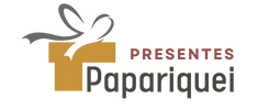 Logotipo loja de presentes papariquei